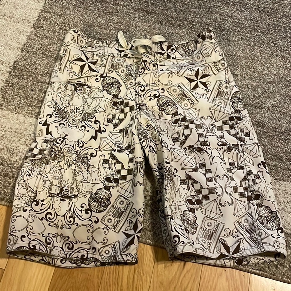 Boys swim trunks with tie